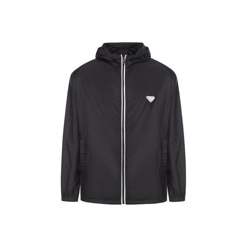 Prada Prada SS24 Solid Hooded Casual Jacket-2506 Size US L / EU 52-54 / 3 - 4 Thumbnail