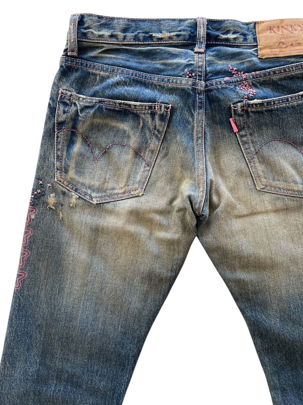 Hysteric Glamour Hysteric Glamour Distressed Rusty Flare Selvedge Denim Size 28" / US 6 / IT 42 - 12 Thumbnail