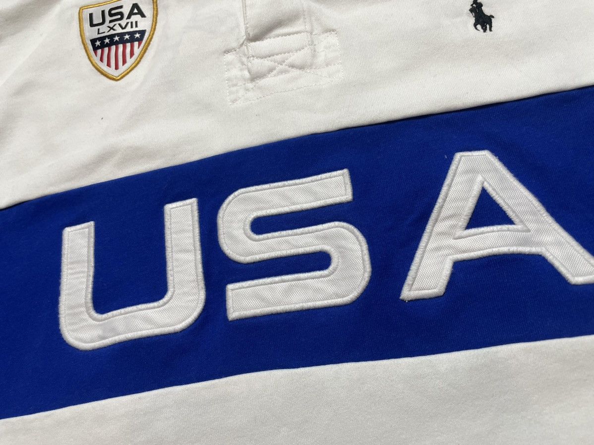 Polo Ralph Lauren Polo Ralph Lauren USA Vintage Rugby Sweatshirt #3 Big Pony Size US XXL / EU 58 / 5 - 8 Thumbnail