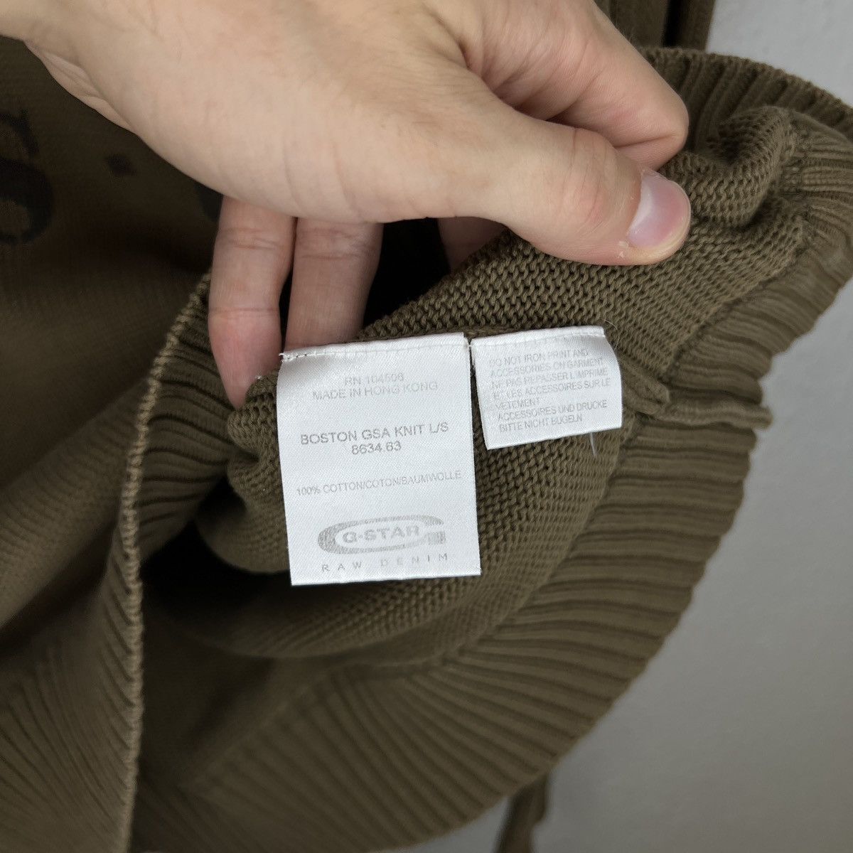 G-Star Vintage G-Star Raw Utility Sweater Jumper Heavy Knit Brown Size US M / EU 48-50 / 2 - 6 Thumbnail