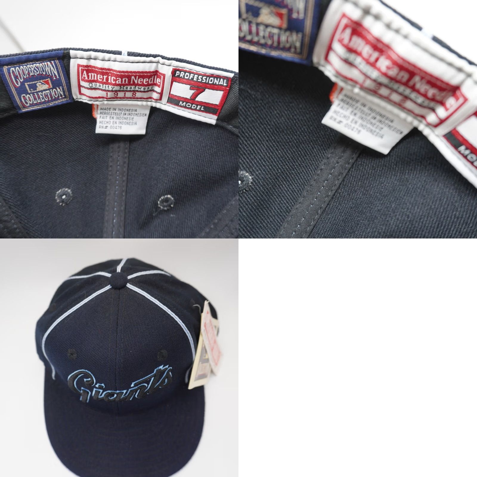 American Needle SF Giants Hat Mens 7 Navy Cooperstown Collection Fitted Cap American Needle Size ONE SIZE - 8 Thumbnail