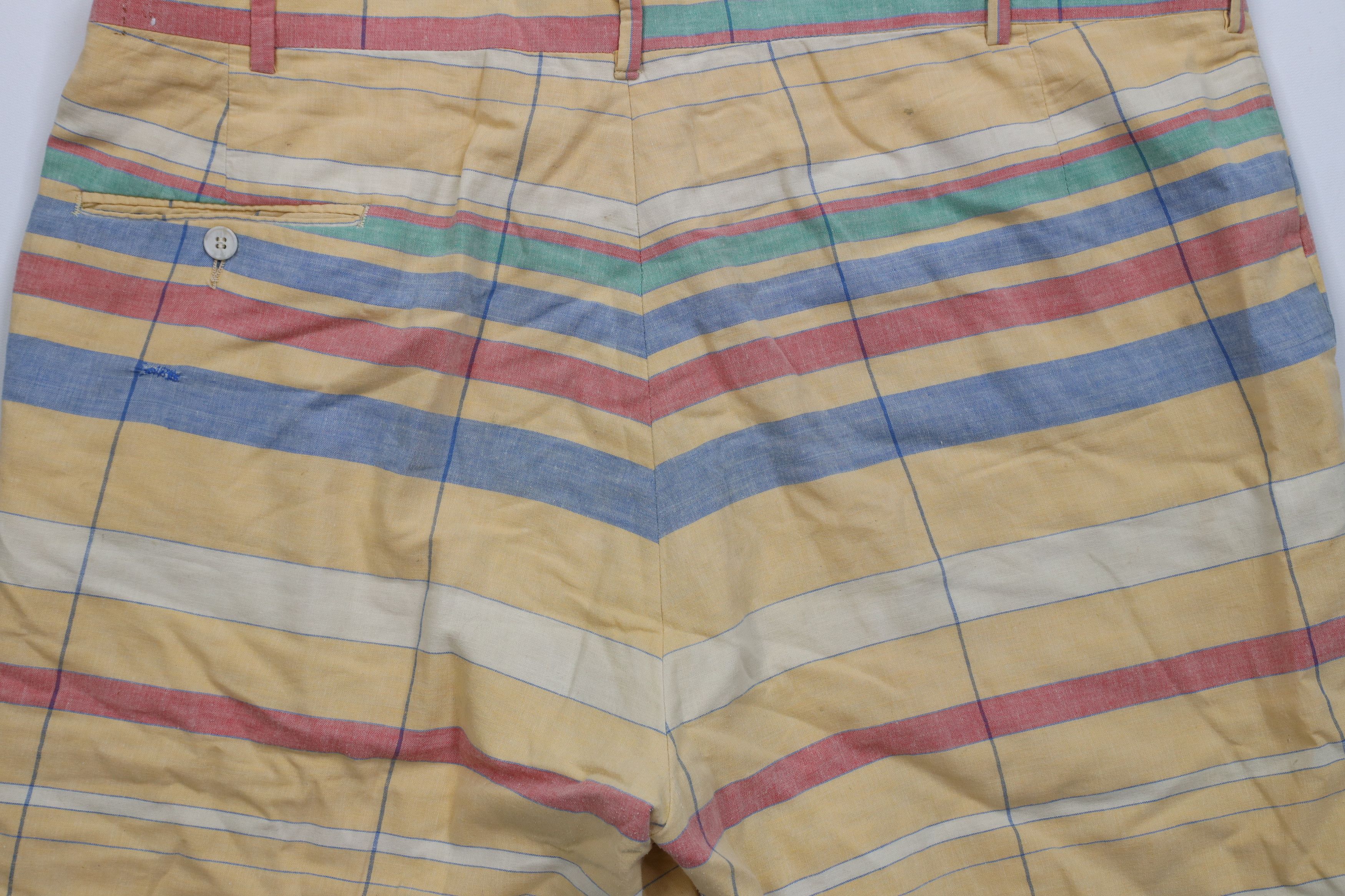 Vintage Vintage 70s Streetwear Rainbow Striped Above Knee Shorts USA Size US 40 / EU 56 - 11 Thumbnail