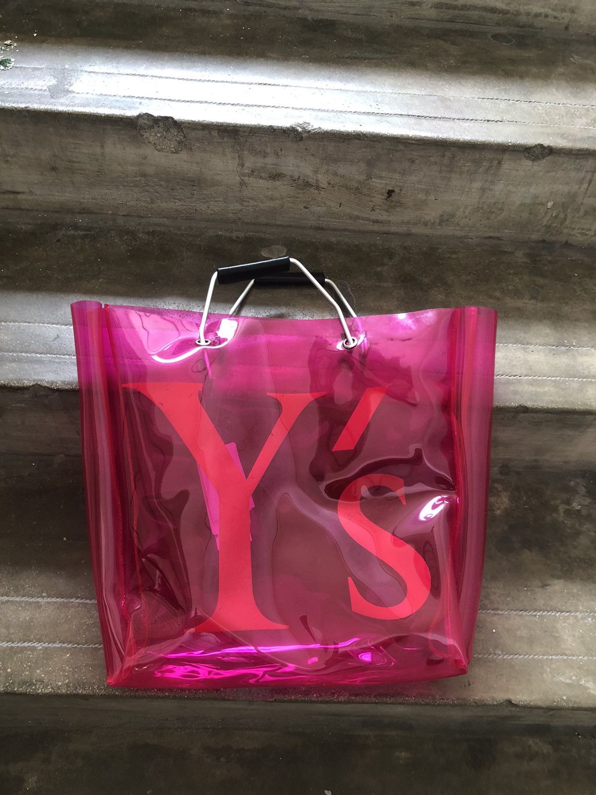 Yohji Yamamoto Rare❗️Ys by Yohji Yamamoto Big Logo Transparent PVC Tote Bag Size ONE SIZE - 14 Thumbnail