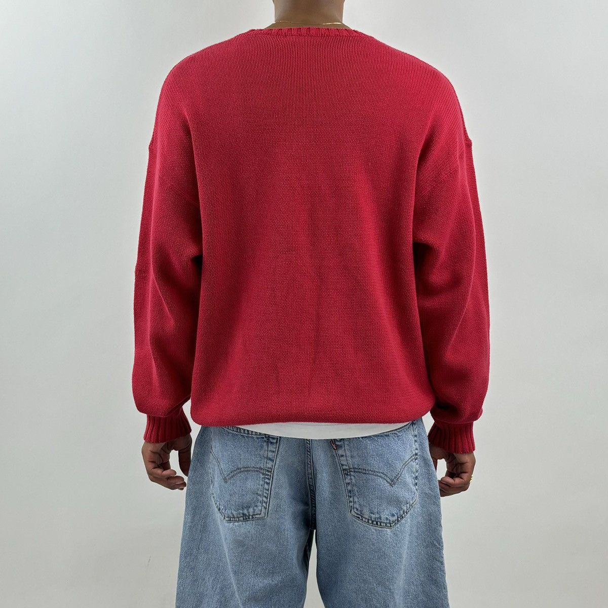 Japanese Brand × Nautica × Vintage vintage Y2K NAUTICA Sailing Flag Spellout Knit sweater Size US L / EU 52-54 / 3 - 6 Thumbnail