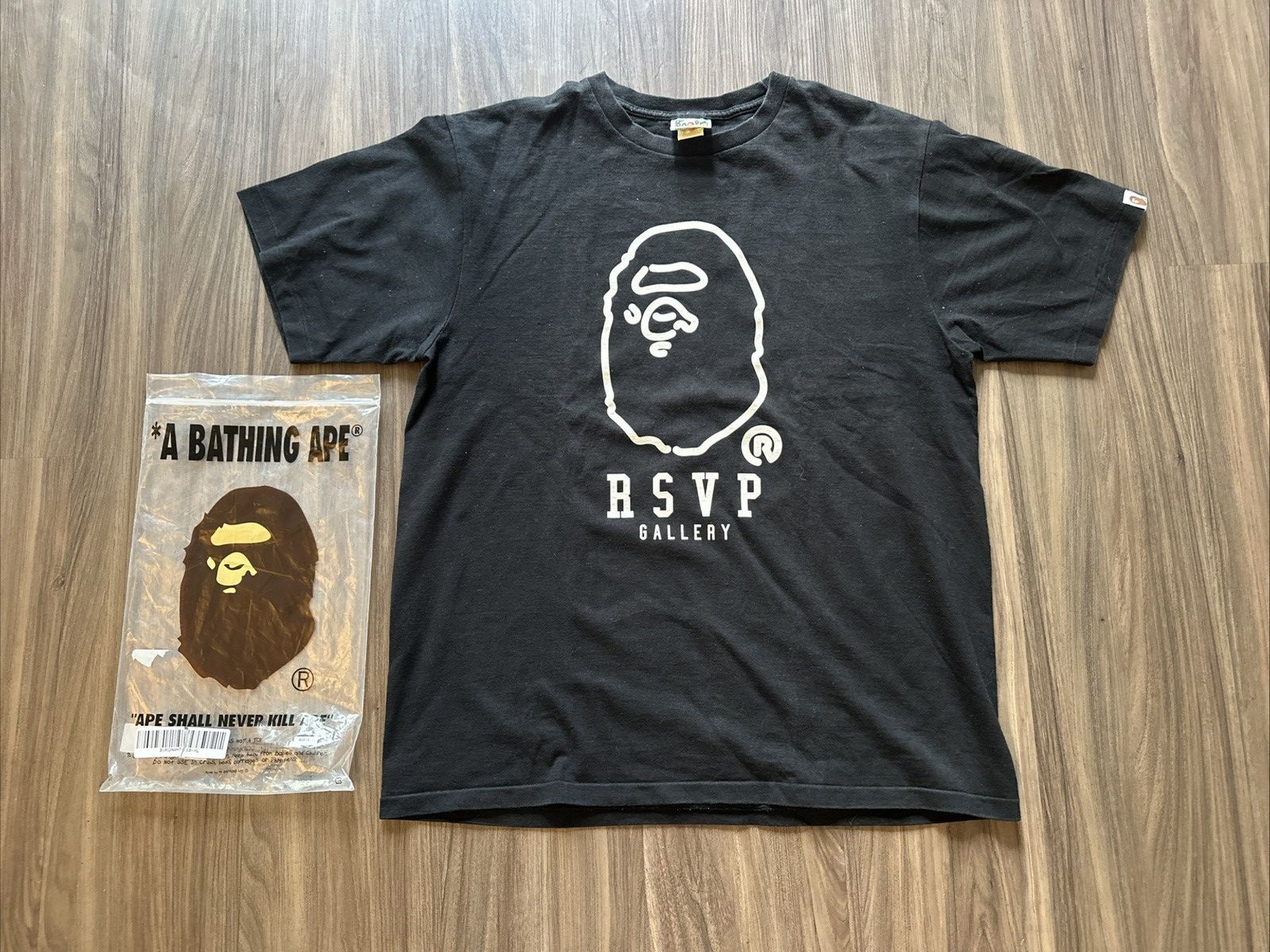 Bape × Rsvp Gallery Vintage Bape x RSVP Gallery T-Shirt Made in Japan - XL Size US XL / EU 56 / 4 - 1 Thumbnail
