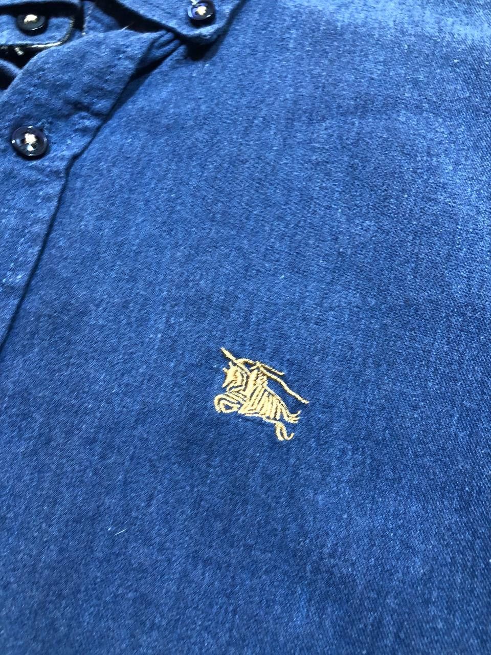 Burberry Burberry Blue Embroidered Logo Shirt casual Size US M / EU 48-50 / 2 - 5 Thumbnail