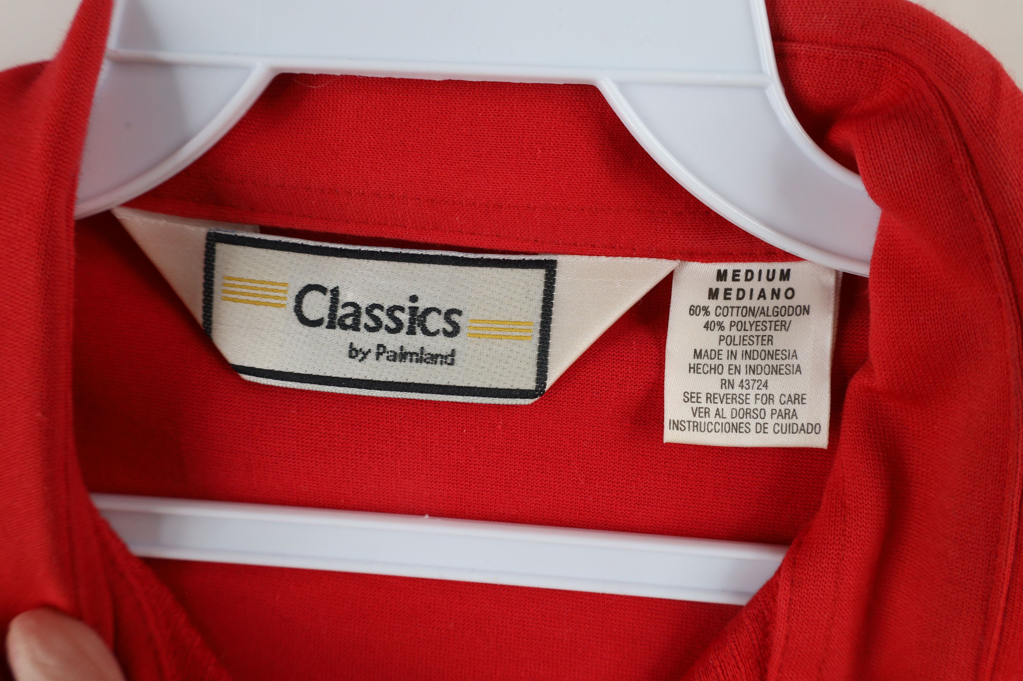 Vintage Vintage 90s Streetwear Collared Pullover Polo Shirt Red Size US M / EU 48-50 / 2 - 6 Thumbnail