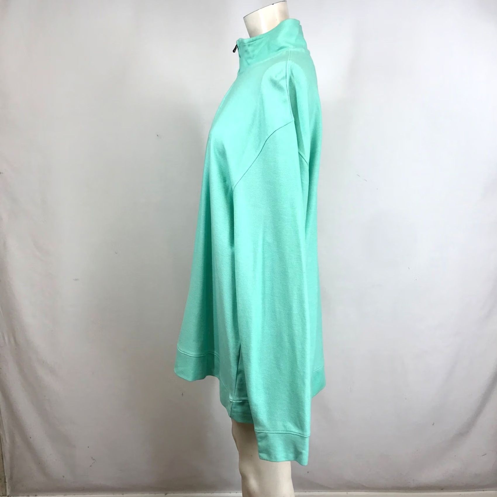 Izod IZOD Saltwater Quarter Zip Pullover Men XL Turquoise Relaxed Fit Cotton Pullover Shirt Zip Mock Neck Logo Knit Solid Vintage: No Size US XL / EU 56 / 4 - 6 Thumbnail