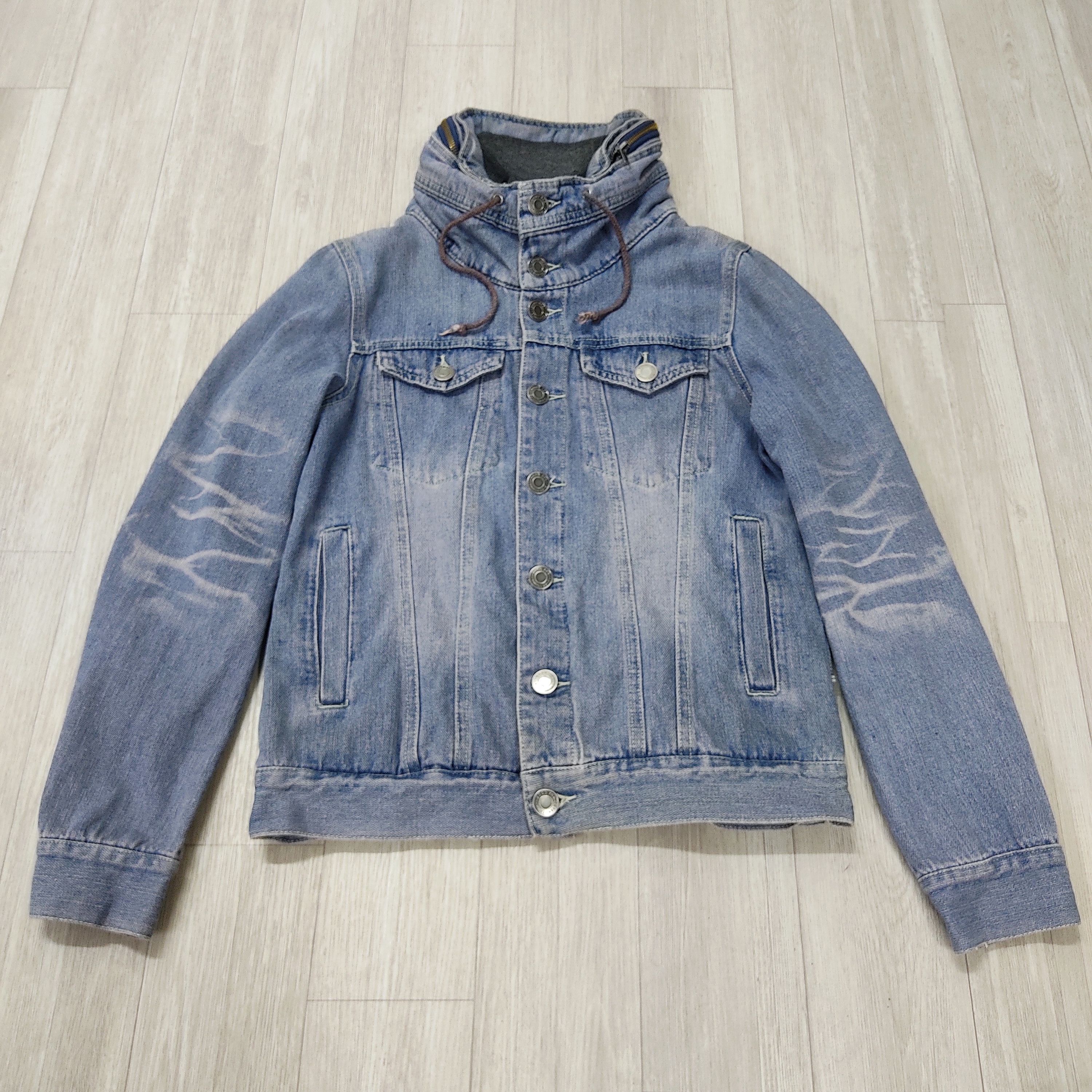 Japan Blue Made In Heaven Faded Distressed Denim Jacket Size US S / EU 44-46 / 1 - 5 Thumbnail