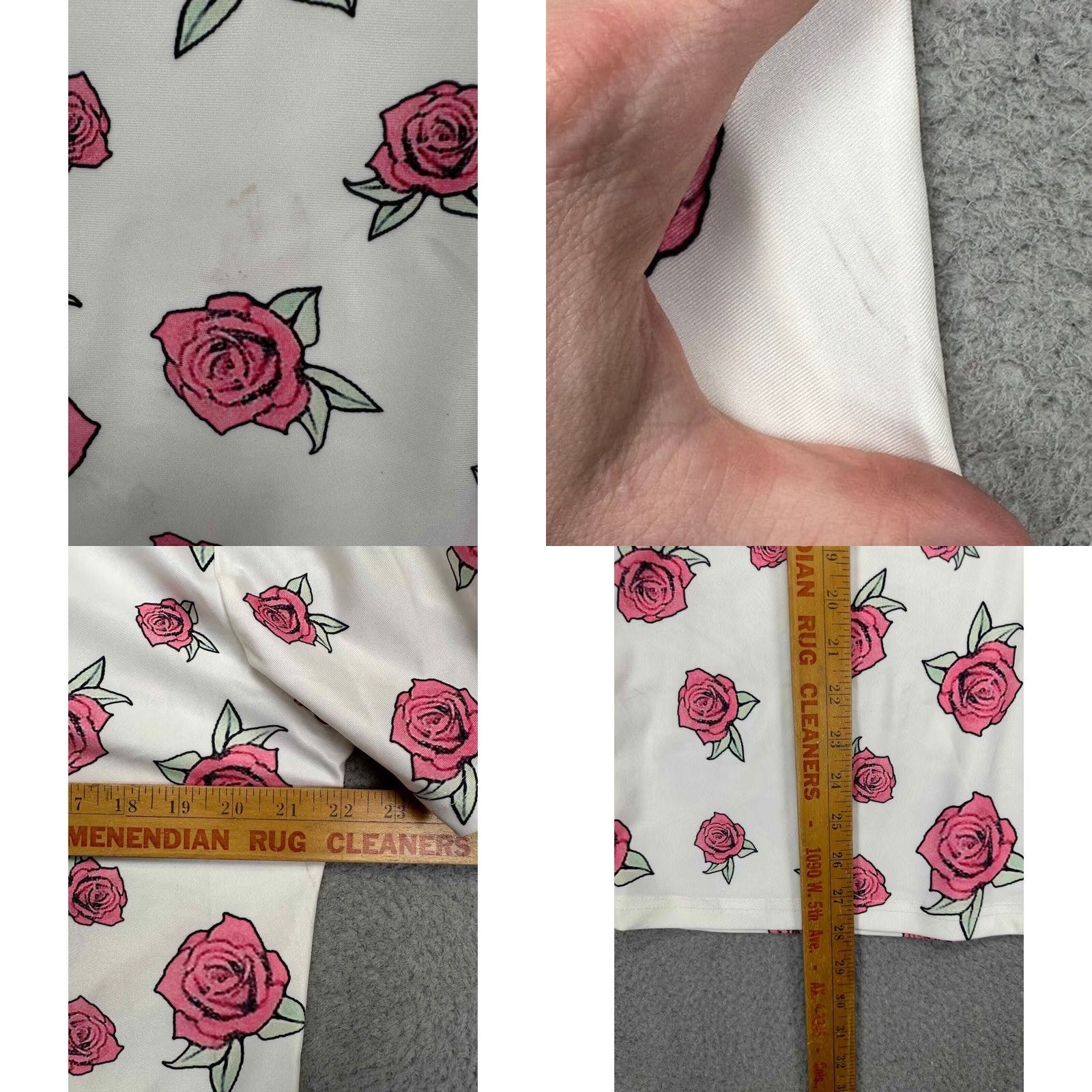 Vintage Coofandy Polo Shirt Mens Medium White Rose Pattern Casual Stretch Rugby NEW Size US M / EU 48-50 / 2 - 8 Thumbnail