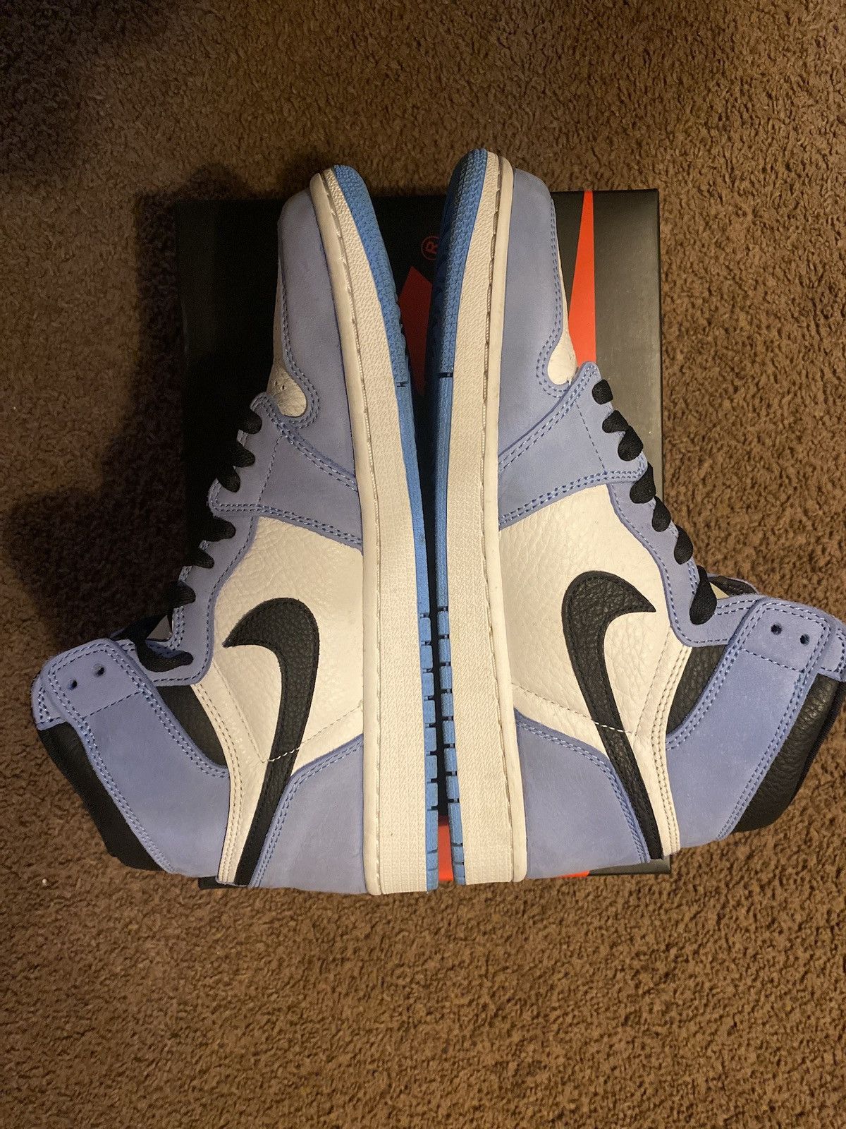Jordan Brand Jordan one University blue Size US 9.5 / EU 42-43 - 3 Thumbnail