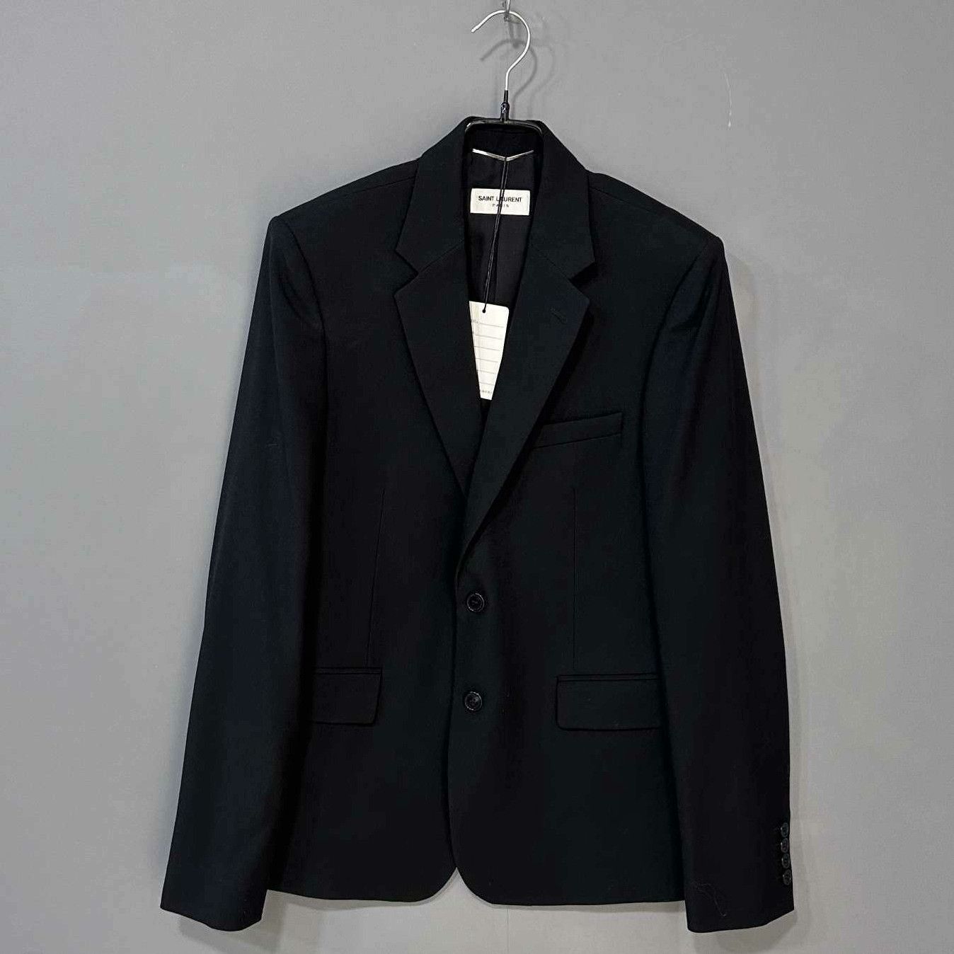Saint Laurent Paris Saint Laurent Paris Formal Black Suit 48 Men Size 48R - 1 Thumbnail