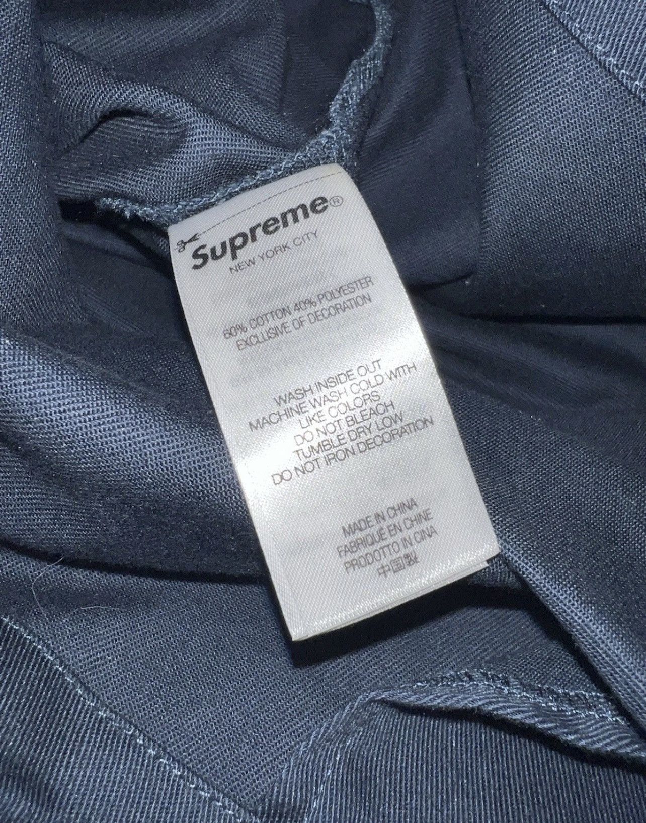 Supreme Supreme Margaret Keane Teardrop Work Shirt Light Navy Size L Size US L / EU 52-54 / 3 - 4 Thumbnail