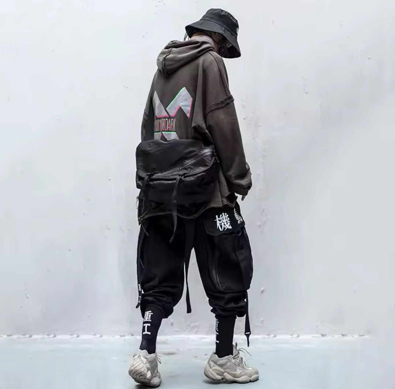 Designer Japanese Techwear Cargo Jogger Pants Size US 32 / EU 48 - 3 Thumbnail