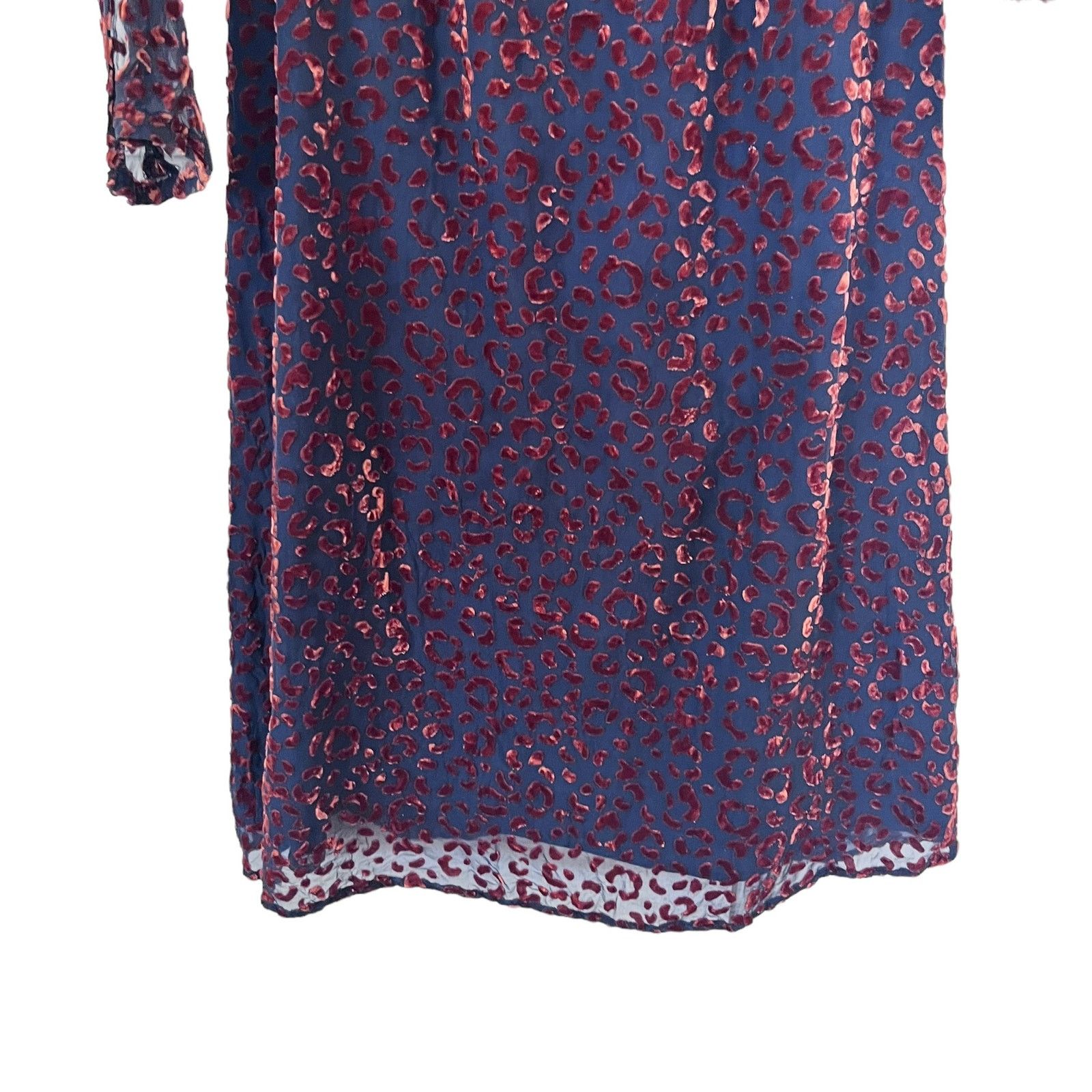 Boden Boden black georgette brown velvet silk blend midi dress Size XS / US 0-2 / IT 36-38 - 5 Thumbnail