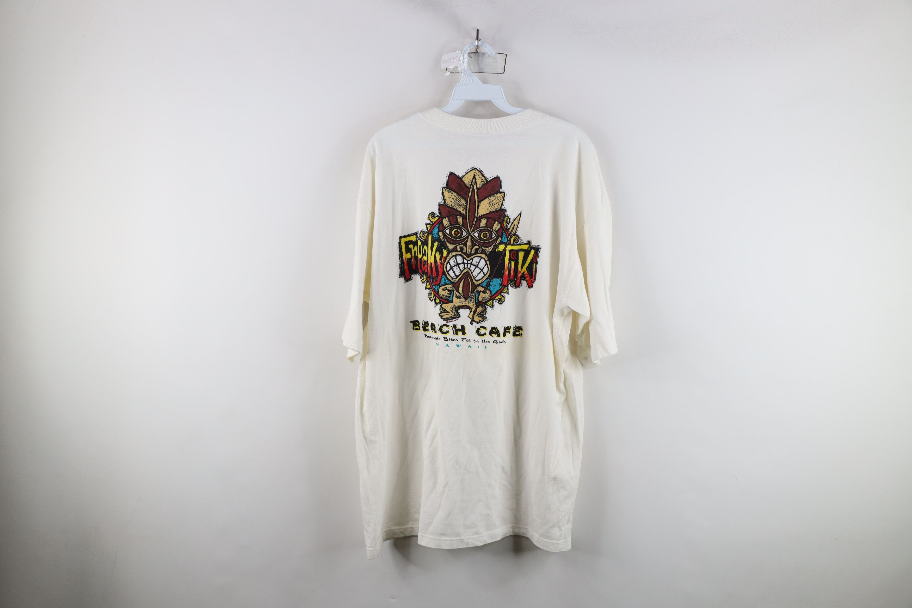 Vintage Vintage 90s Streetwear Beach Cafe Hawaii Surfing T-Shirt USA Size US XL / EU 56 / 4 - 11 Thumbnail