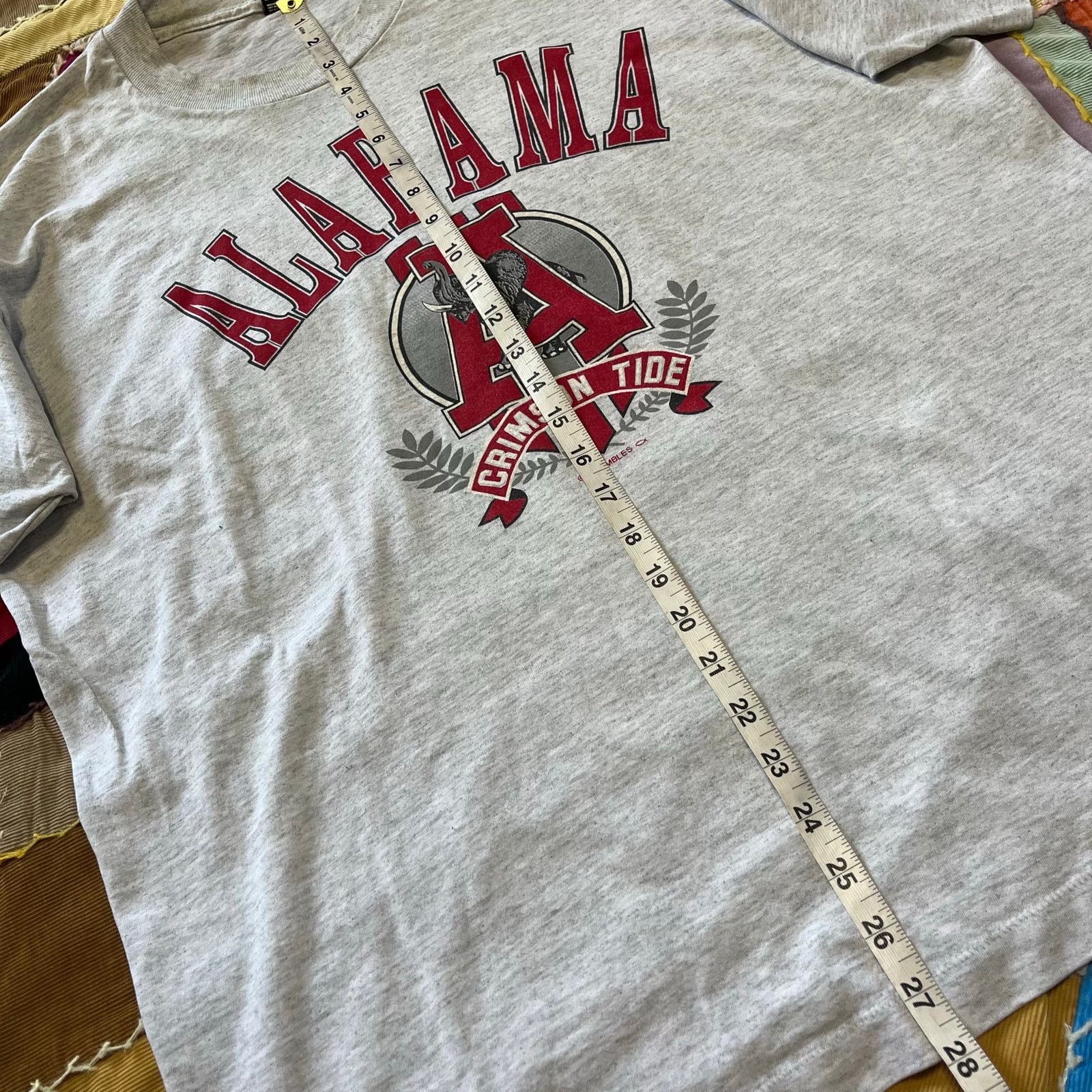 Other Vintage Screen Stars Alabama Crimson Tide White Grey Tee XL Size US XL / EU 56 / 4 - 6 Thumbnail
