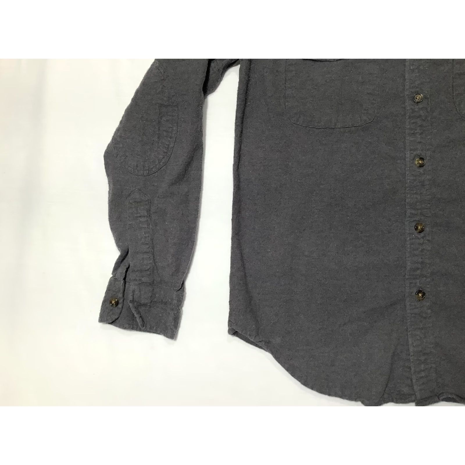 J.Crew J.Crew Shirt Mens Medium Charcoal Gray Flannel Workshirt Button Front Pockets Size US M / EU 48-50 / 2 - 3 Thumbnail