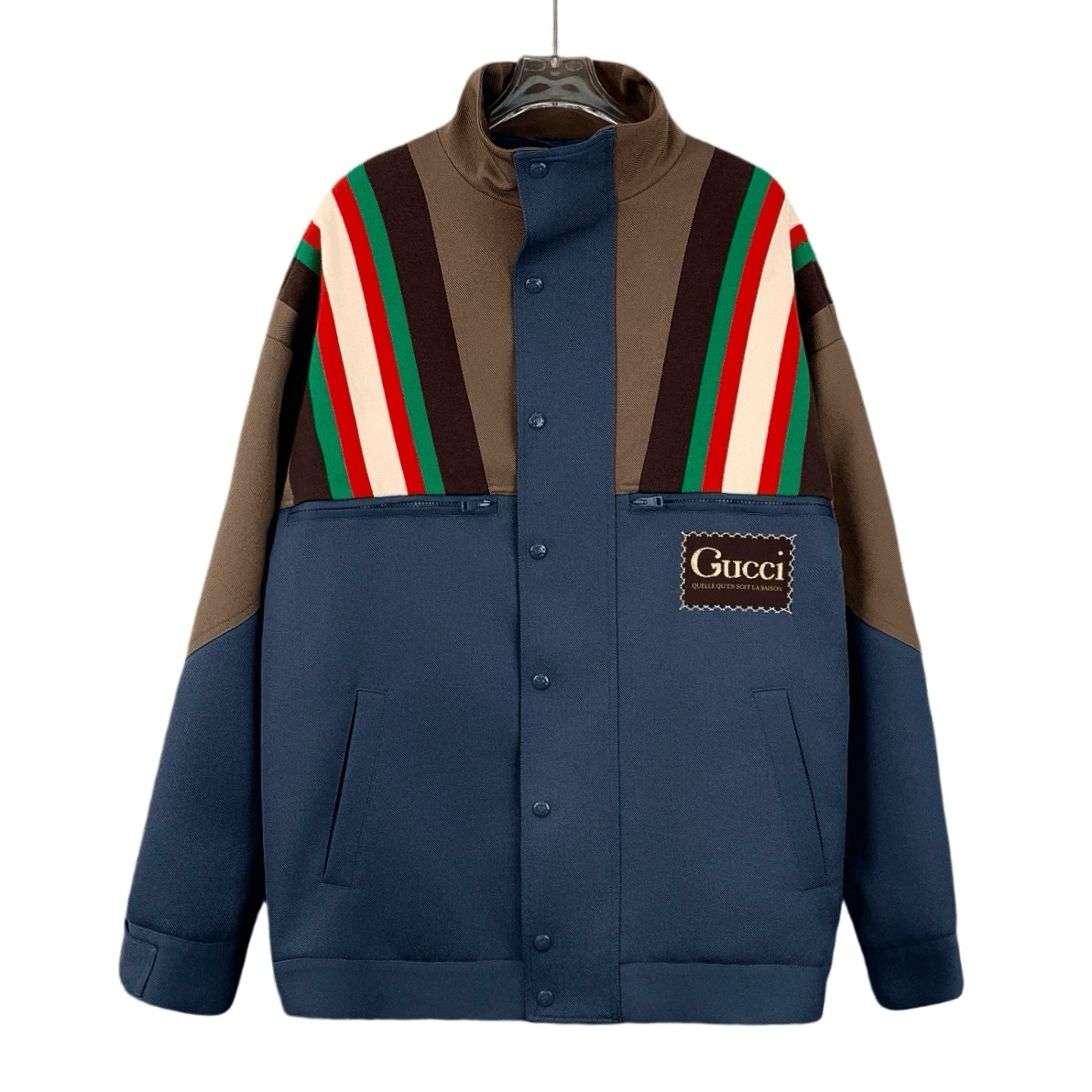 Gucci Gucci Jacket Striped Colorblock Cotton Multi (Size M) Size US M / EU 48-50 / 2 - 1 Thumbnail