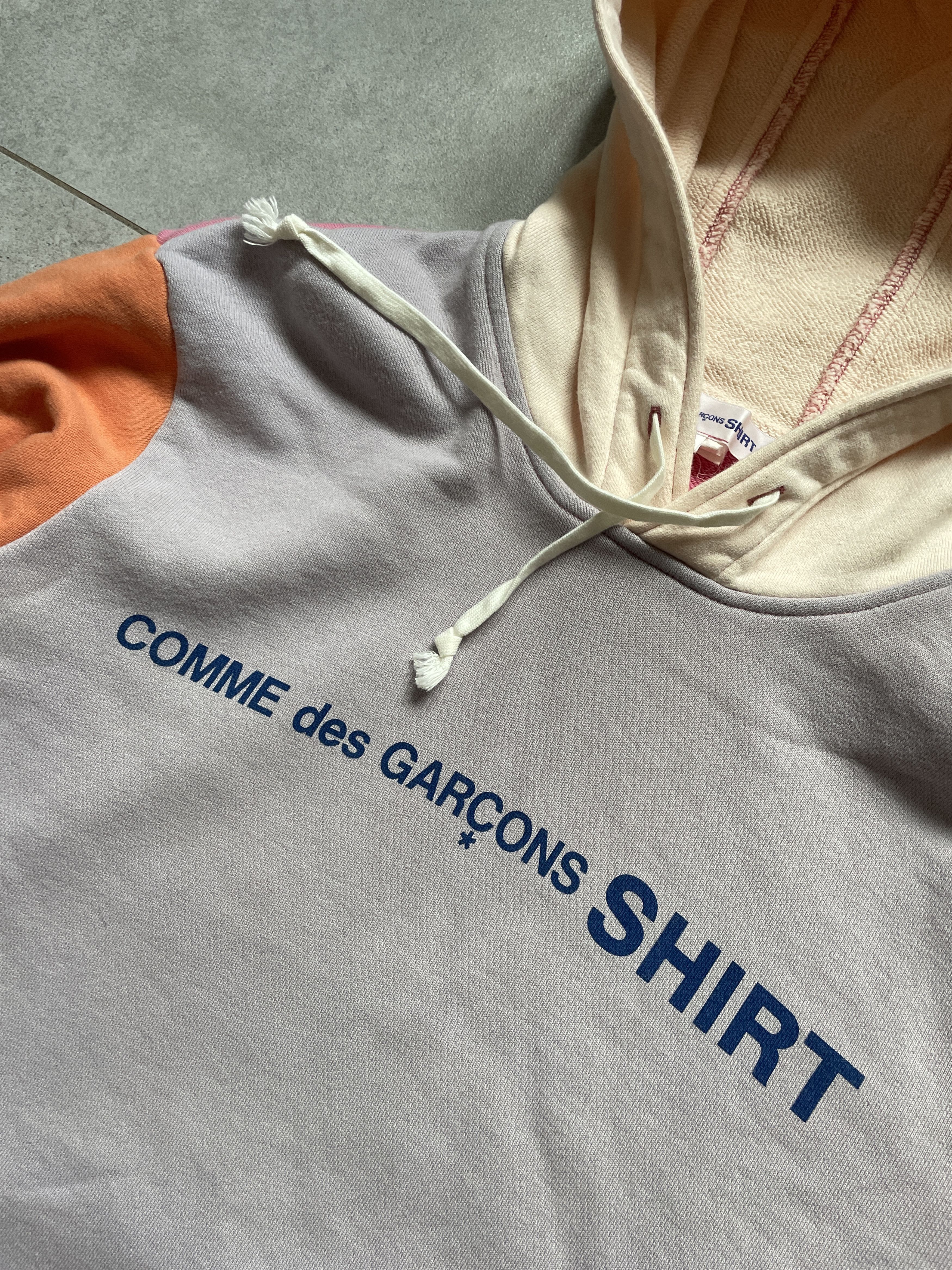 Comme des Garcons CDG COMME DES GARCONS SHIRT COLOR BLOCK LOGO HOODIE Size US L / EU 52-54 / 3 - 2 Thumbnail