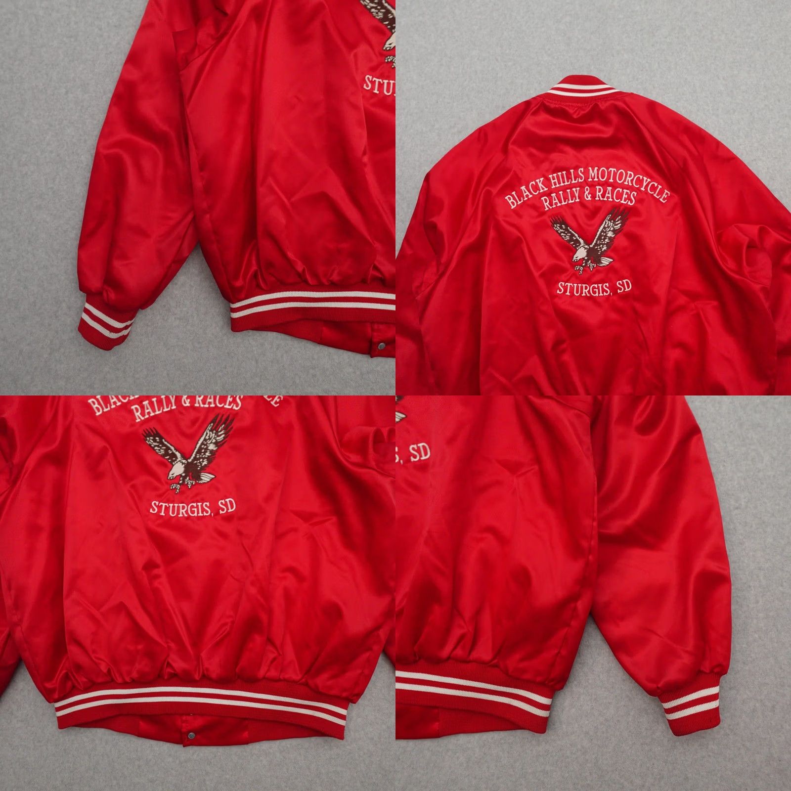 Vintage VTG Auburn Sportswear Motorcycle Jacket Mens 2XL Red Nylon 28x26 Racing Races Belted Vintage Auburn Sportswear Jacket Mens 2XL Red Nylon 28x26 Size US XXL / EU 58 / 5 - 9 Thumbnail