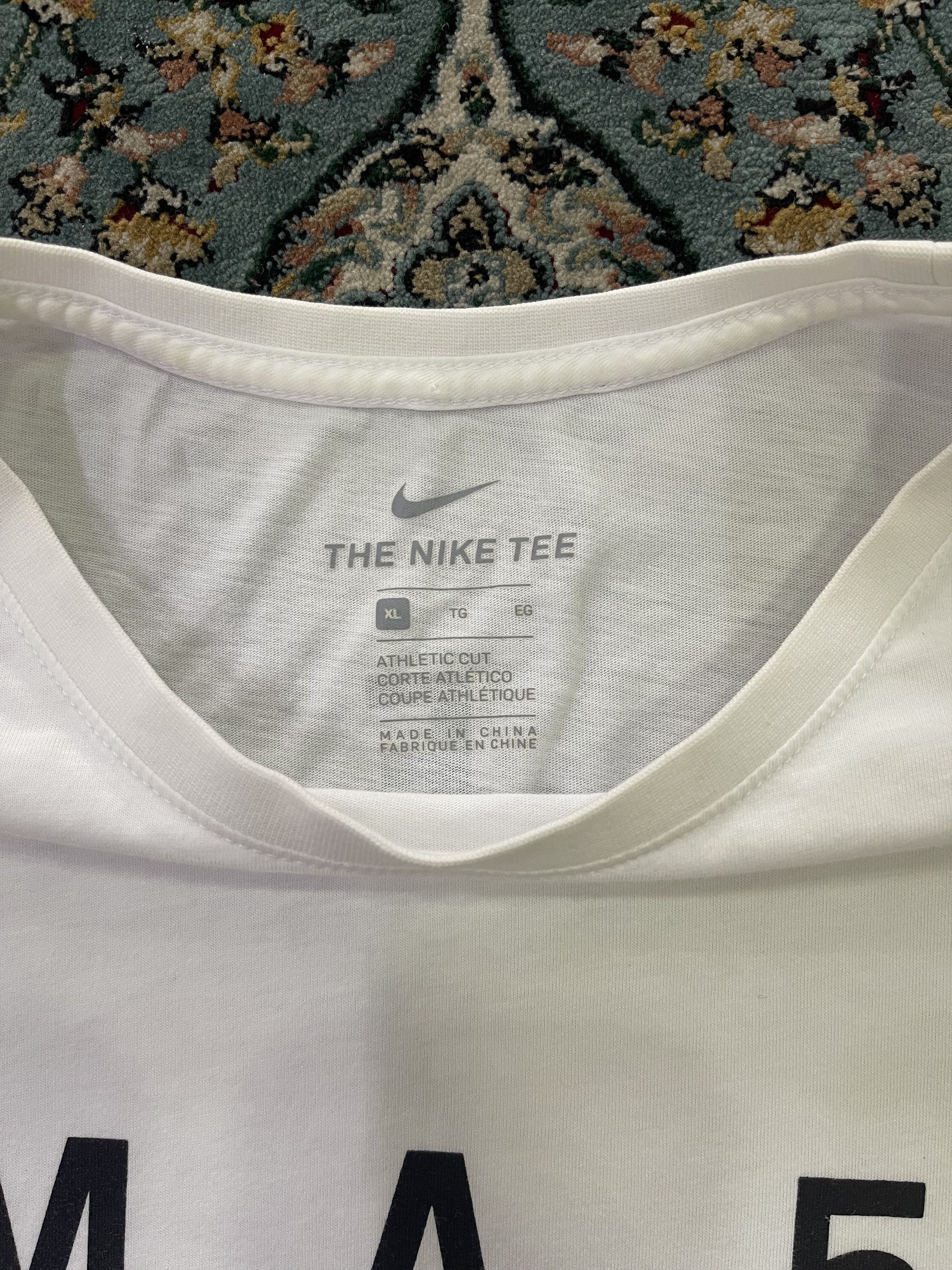 Fragment Design × Nike NikeLab MA5 Duo-Branding Interwoven Print Tee Size US XL / EU 56 / 4 - 6 Thumbnail