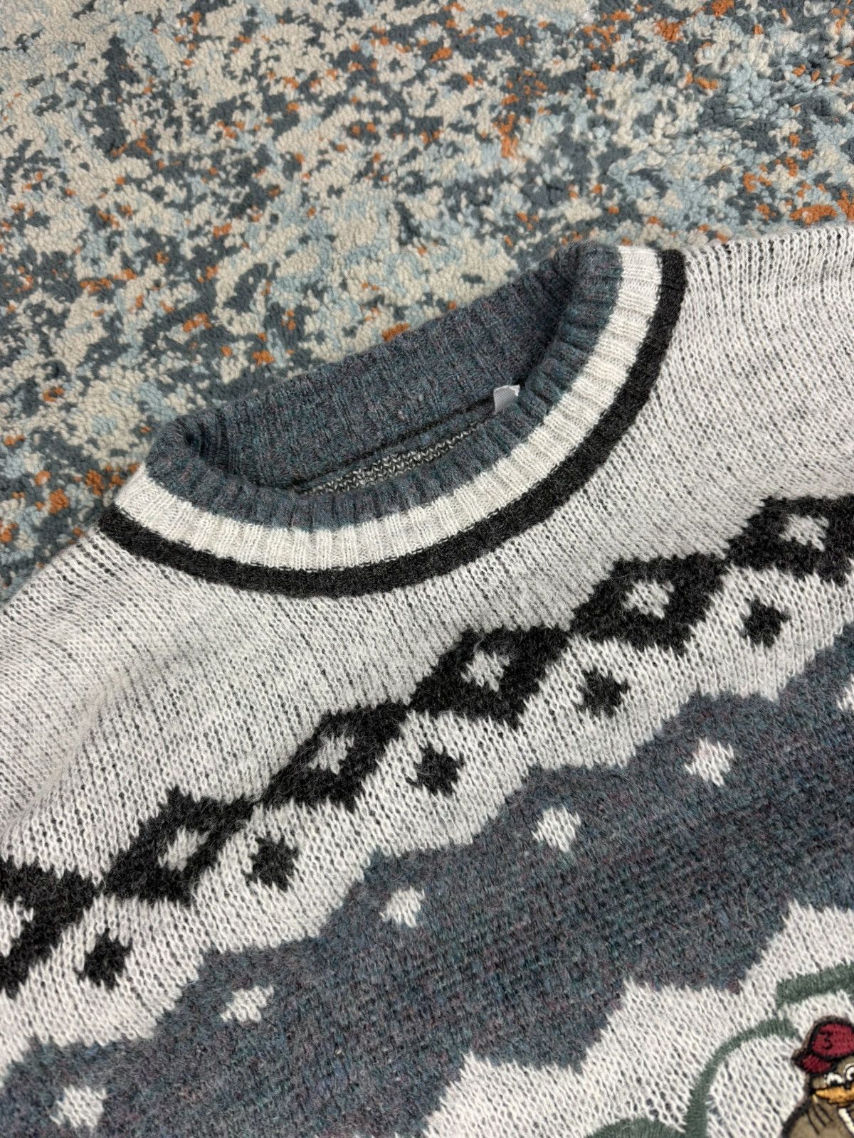 Vintage Vintage 90s crazy duper boxy fit sweater graphic sweater Size US L / EU 52-54 / 3 - 8 Thumbnail