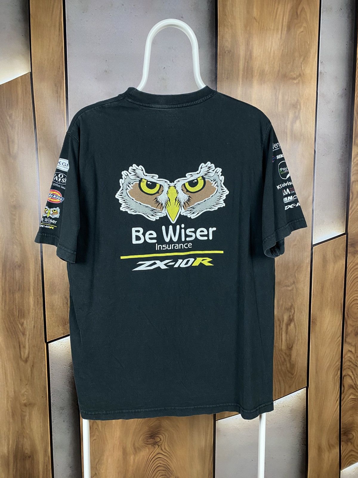 Diesel 🚧Vintage T-Shirt Dickies Be Wiser Insurance Moto Kawasaki🚧 Size US M / EU 48-50 / 2 - 1 Thumbnail