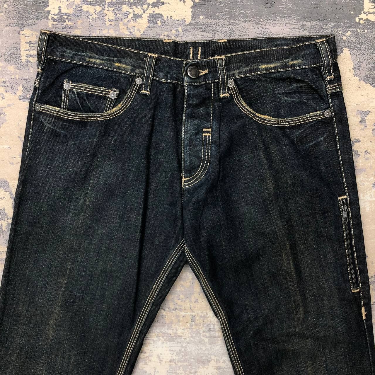Indigo P248 INDIGO X NEIL BARRETT SKINNY JEANS Size US 33 - 3 Thumbnail