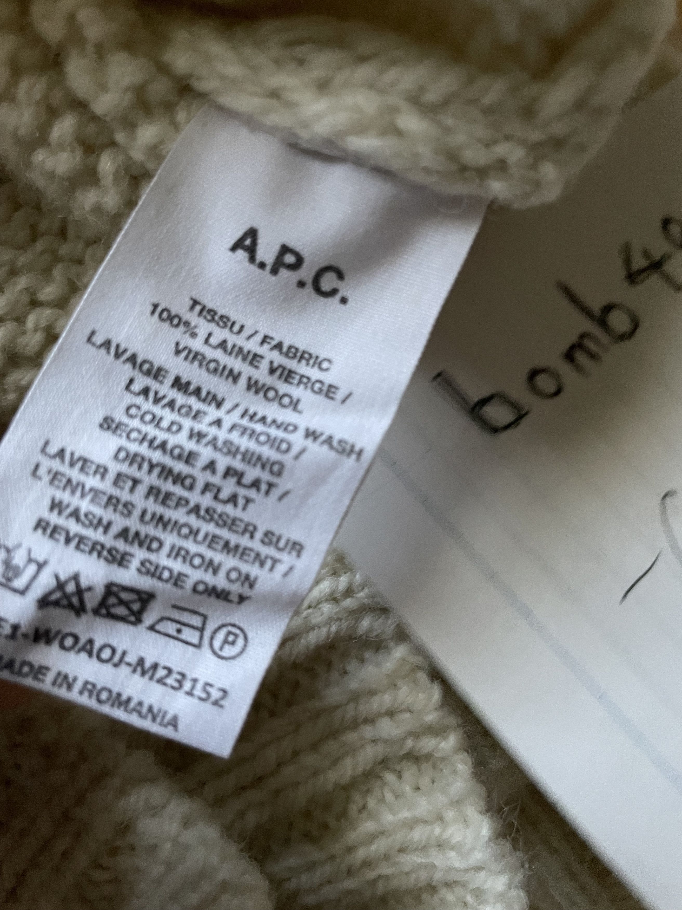 A.P.C. A.P.C. Jim Sweater Size US S / EU 44-46 / 1 - 4 Thumbnail