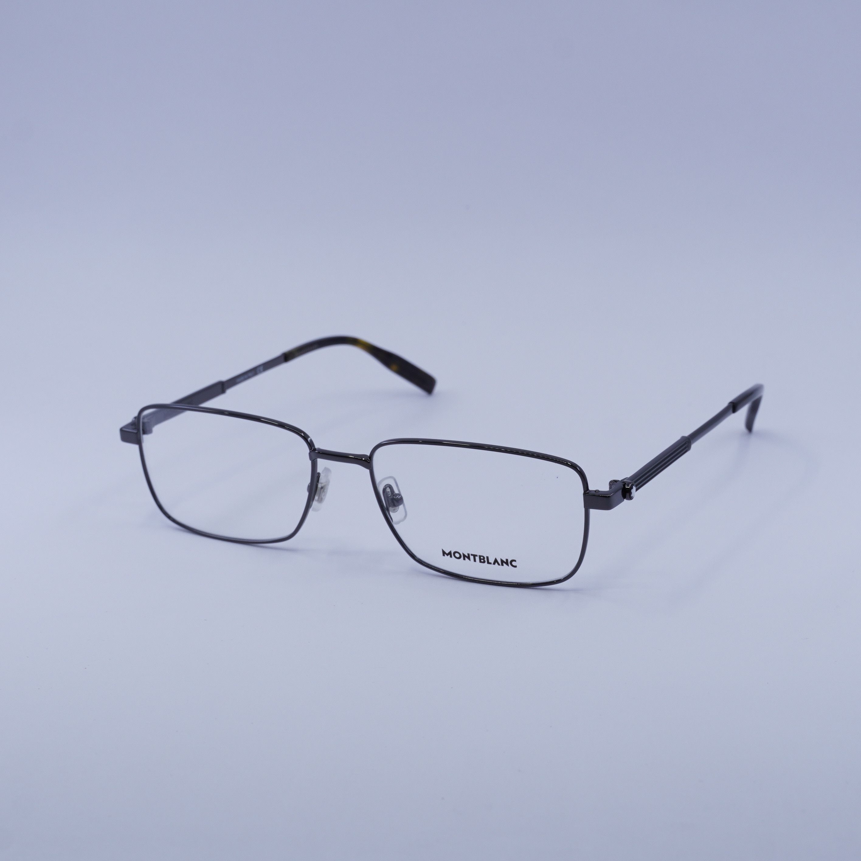 Montblanc Montblanc MB0029O 006 Eyeglasses Ruthenium 58mm Rectangle Size ONE SIZE - 1 Thumbnail