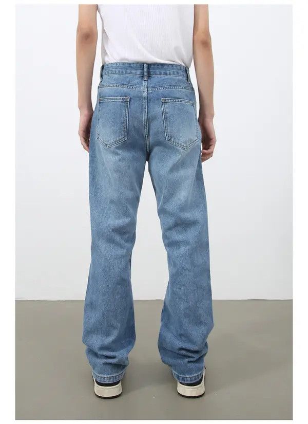 Japanese Brand Sara Japanese retro straight washed jeans loose straight Size US 32 / EU 48 - 6 Thumbnail