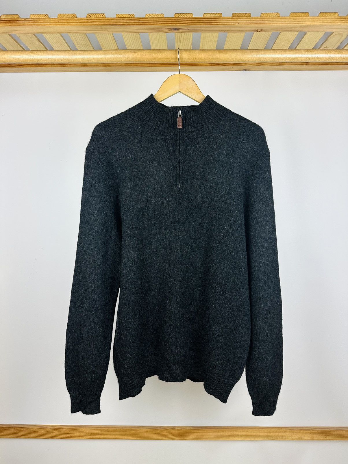 Polo Ralph Lauren × Ralph Lauren × Vintage Vintage Polo Ralph Lauren 1/4 Zip Wool Sweater 90s Size US XL / EU 56 / 4 - 1 Thumbnail
