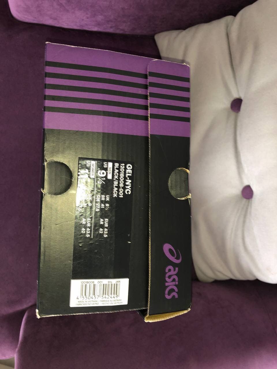 Asics Asics Gel-NYC Needles Black Purple Size US 9.5 / EU 42-43 - 10 Thumbnail