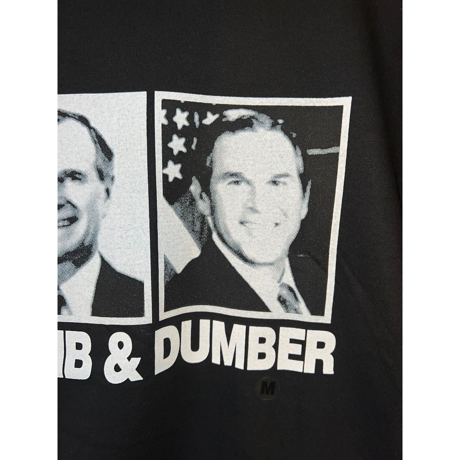 Gildan Vintage Funny Political Shirt George Bush Dumb & Dumber M Size US M / EU 48-50 / 2 - 3 Thumbnail