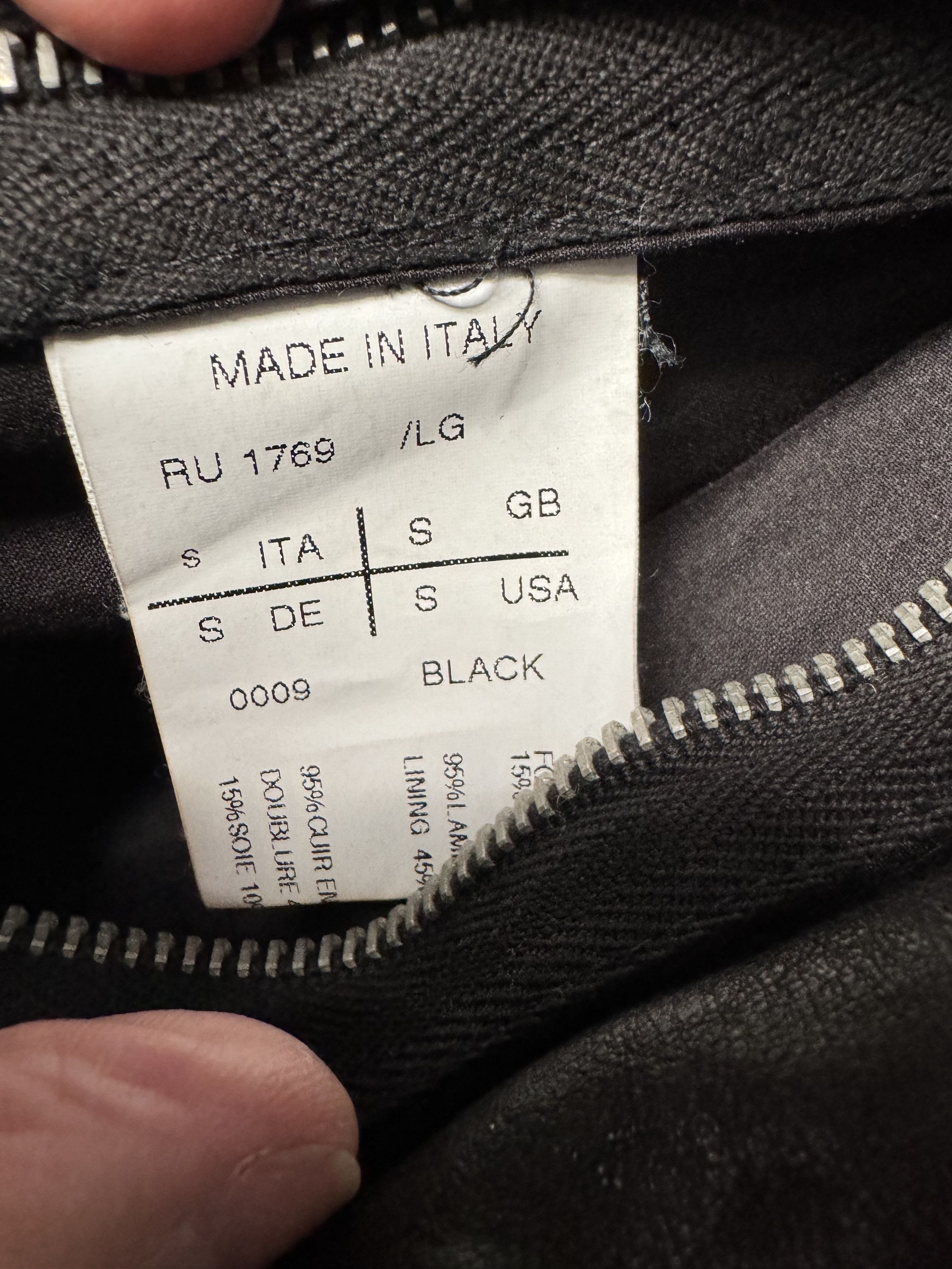 Rick Owens Rick Owens leather jacket,SIZE -S WORN TWO, THREE TIMES Size US S / EU 44-46 / 1 - 18 Thumbnail
