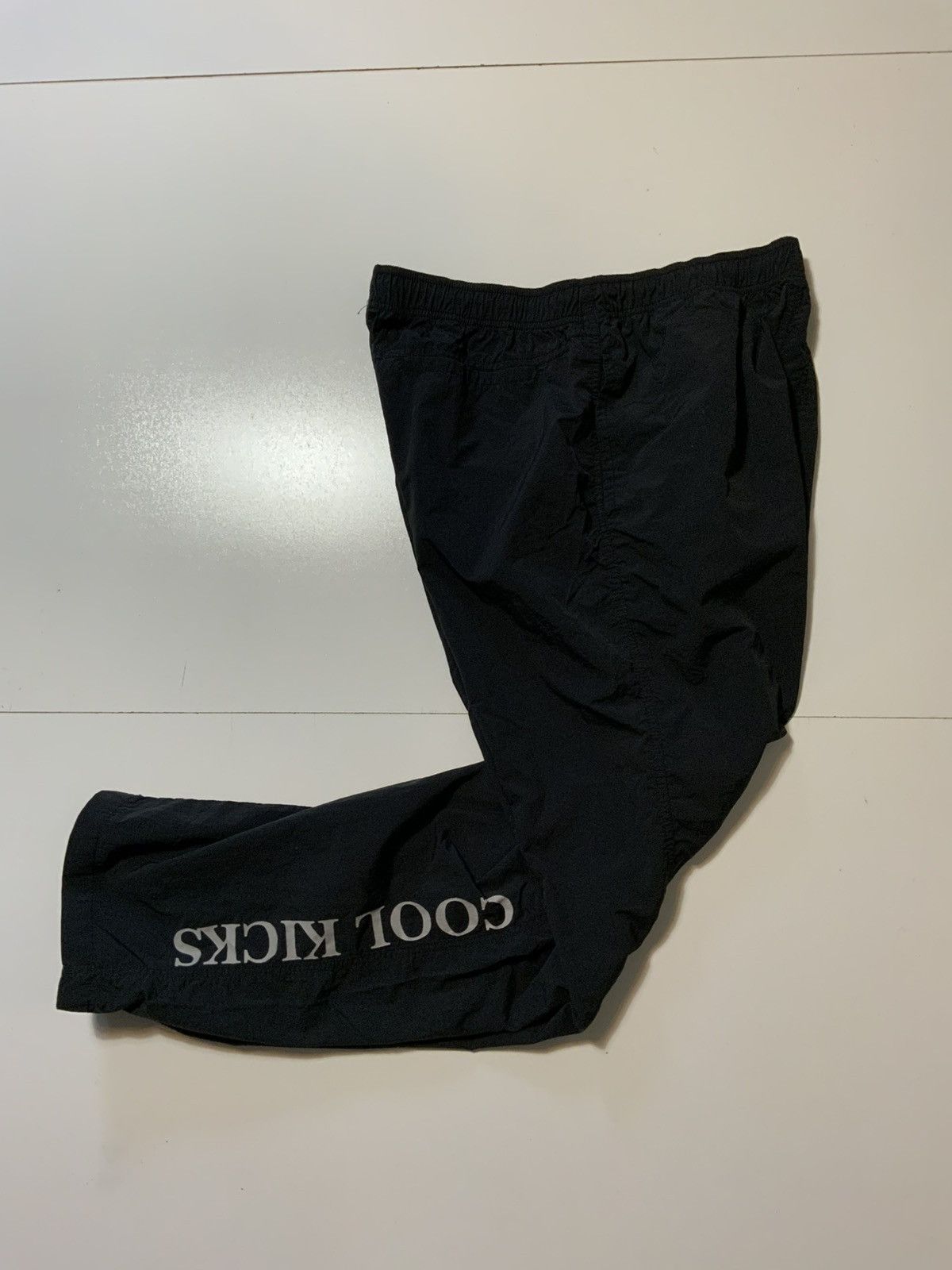 Other CoolKicks Black Windbreaker Graphic Reflective Track Pants Size US 34 / EU 50 - 2 Thumbnail