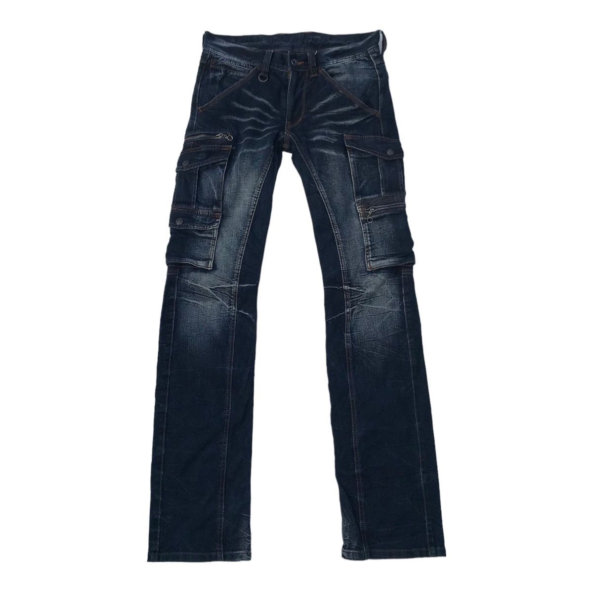 Nicole Club Nicole Club For Men Denim Cargo Multipocket Streetwear Pants Size US 29 - 1 Thumbnail