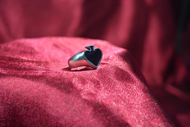 Jewelry Spades A Jewelry Rings Open Size Chrome Ring (Size 7-13) Size ONE SIZE - 6 Thumbnail