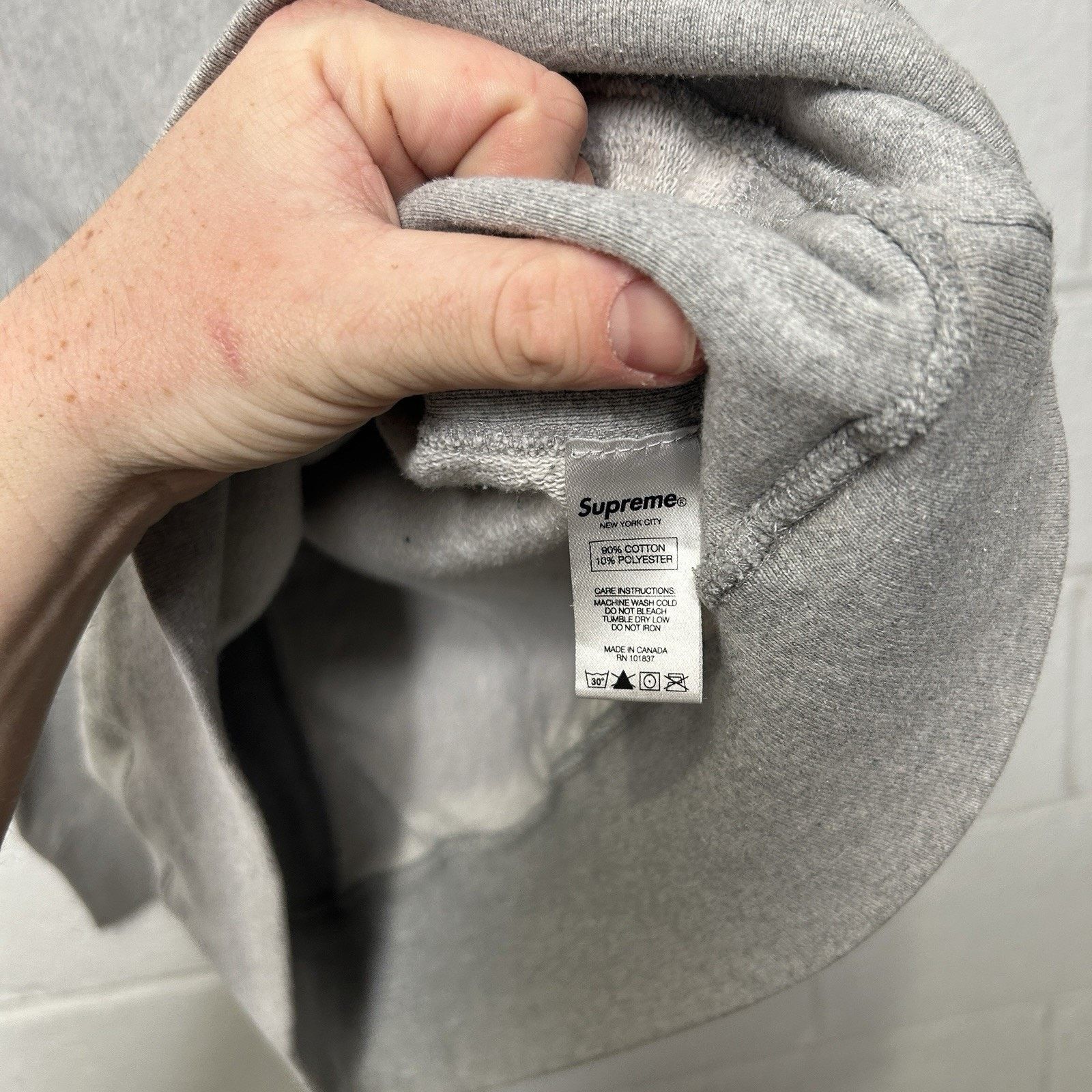 Supreme Supreme Disrupt Sweatshirt Hoodie “Grey Pink” SS15 Size US M / EU 48-50 / 2 - 13 Thumbnail