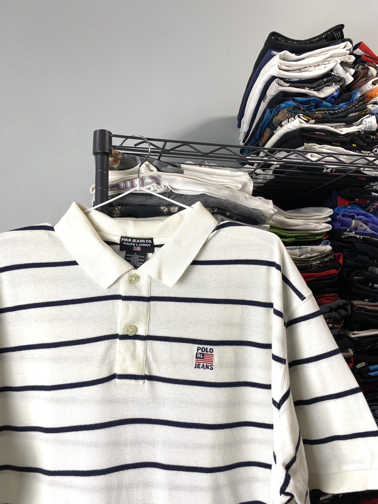 Polo Ralph Lauren Vintage Polo Ralph Lauren Sport T Shirt Y2K Hype RRL Size US L / EU 52-54 / 3 - 2 Thumbnail