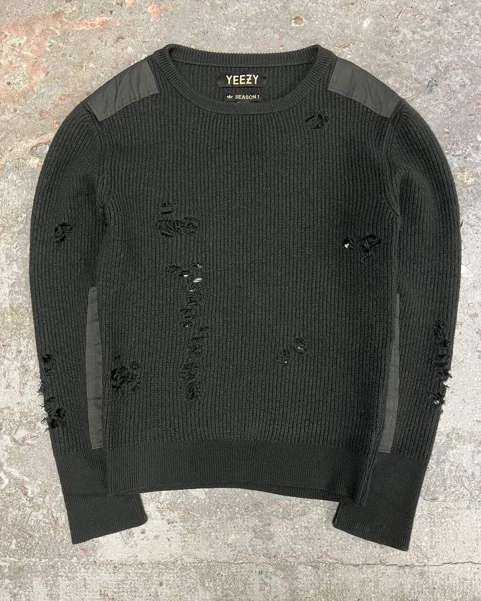トップス YEEZY SEASON 1 , OVERSIZE KNIT YZY SZN 1 Oversized Army Knit Sweater – Paris Saint