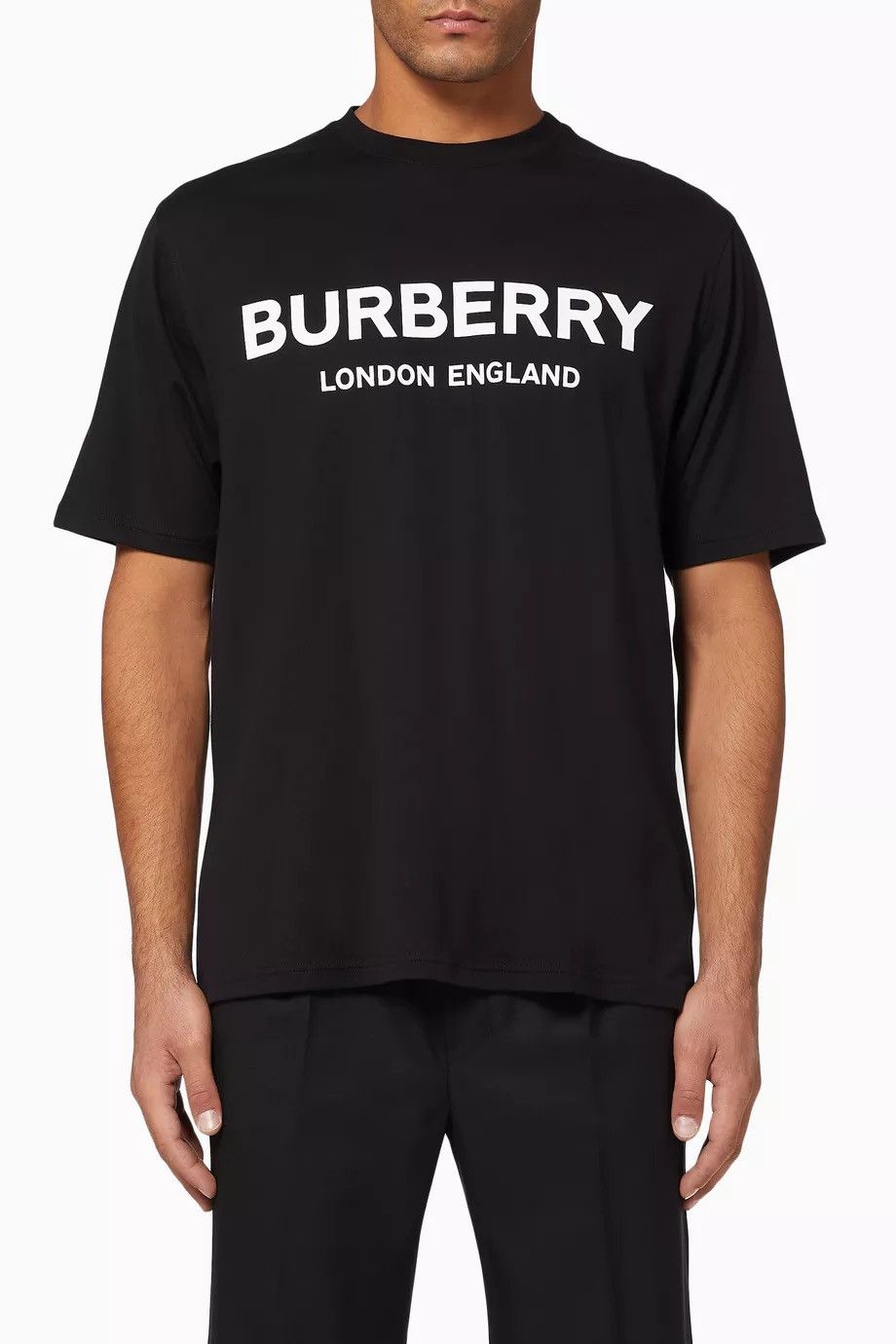 Burberry BURBERRY Logo Cotton T-Shirt Size US L / EU 52-54 / 3 - 1 Thumbnail