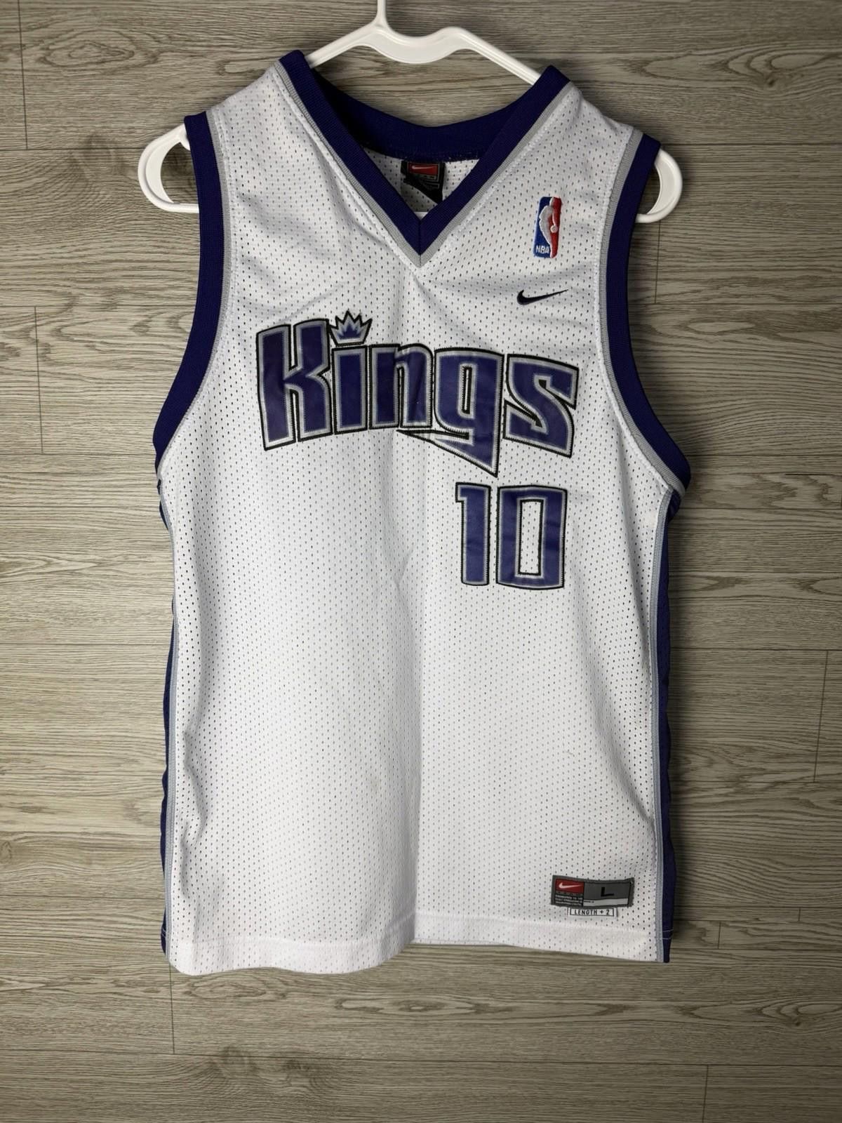 Nike Vtg Nike NBA Kings Mike Bibby 10 Swingman Jersey Youth L Size ONE SIZE - 1 Thumbnail