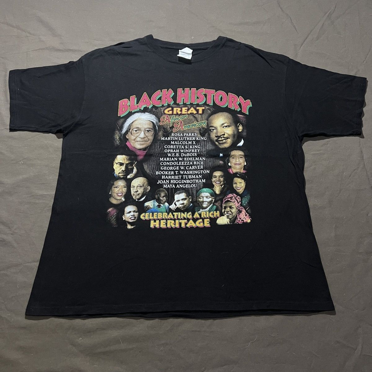 Rap Tees Vintage Y2K Malcolm X Martin Luther King black history 2XL Size US XXL / EU 58 / 5 - 2 Thumbnail