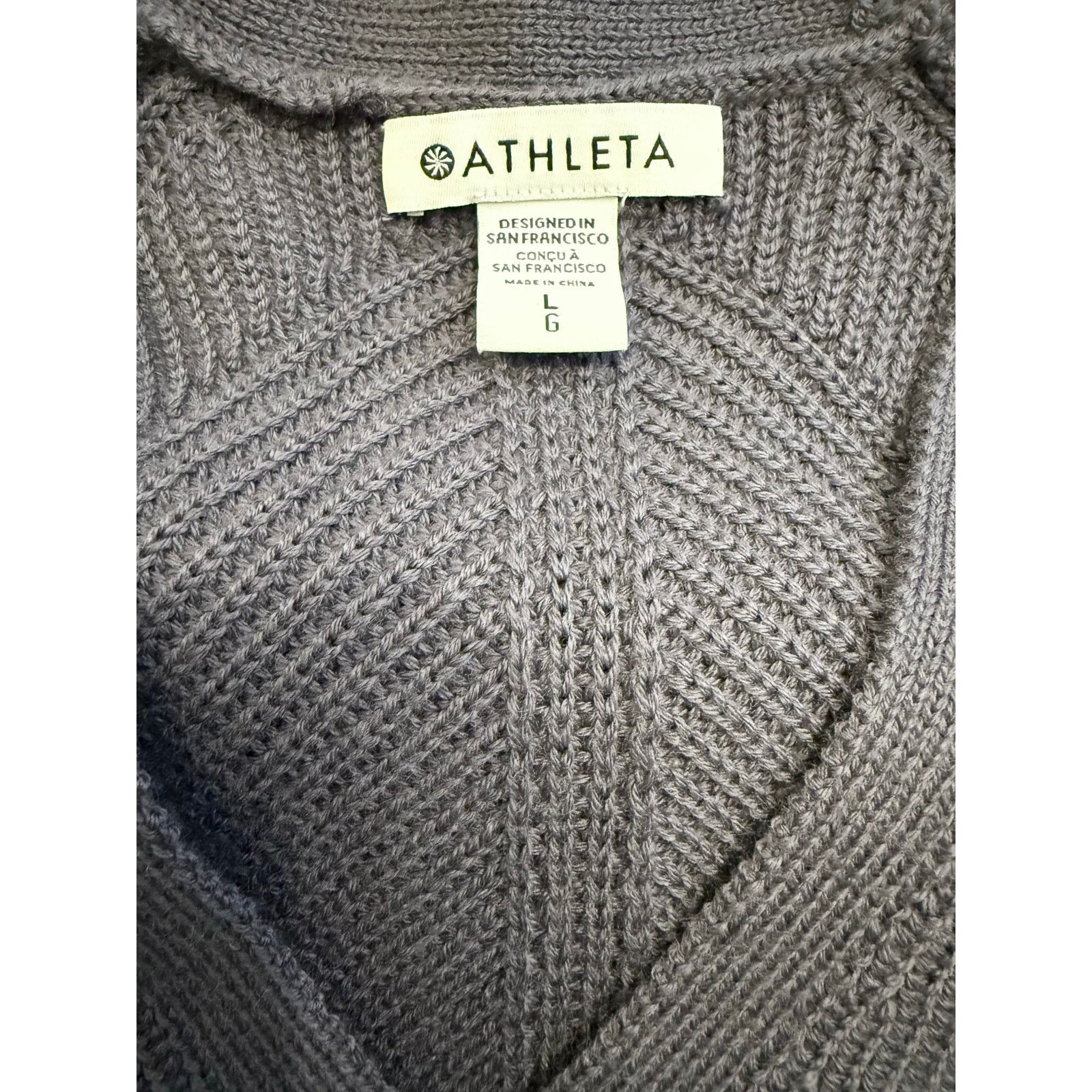 Athleta NWT Athleta Women's Blue/Purple Tunic Length Sweater Large Size L / US 10 / IT 46 - 5 Thumbnail