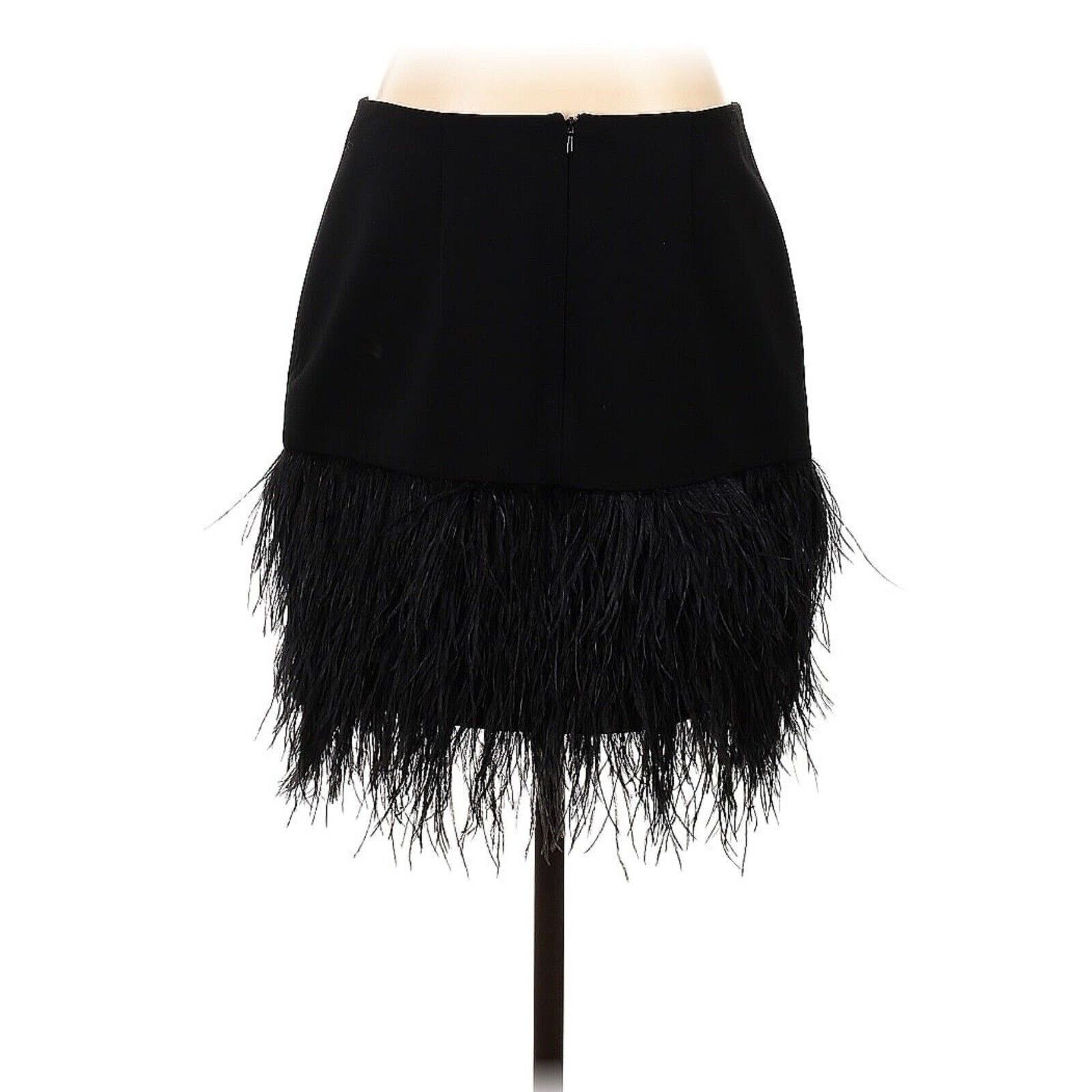 Ralph Lauren Ostrich Feather Hem Mini Skirt Western Preppy 6