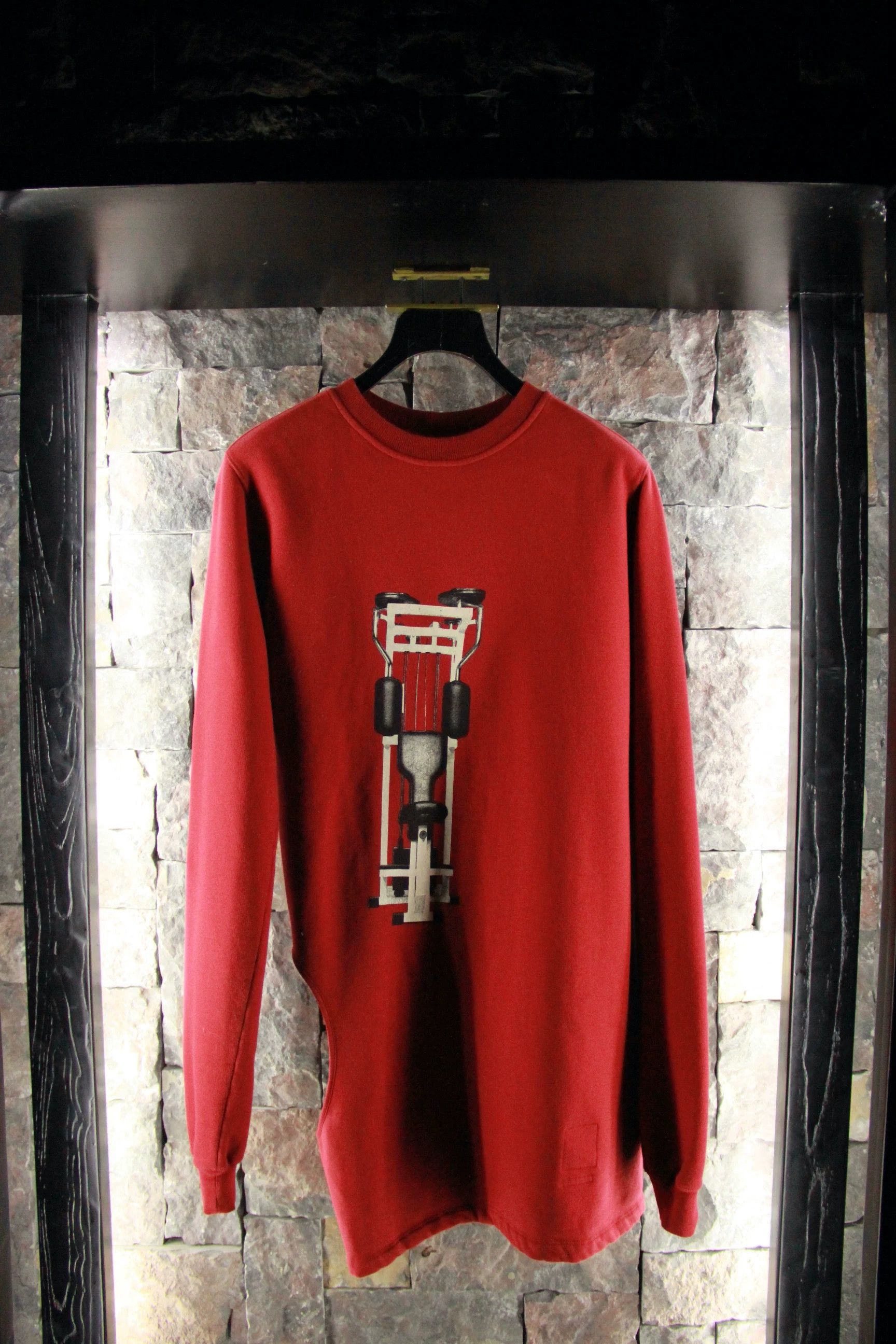 Rick Owens Rick Owens Red Hoodie Men s Size US S / EU 44-46 / 1 - 1 Thumbnail