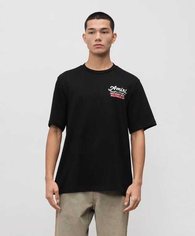 Amiri o1h1sh11225 Neon Lights Tee in Black Size US XL / EU 56 / 4 - 2 Thumbnail