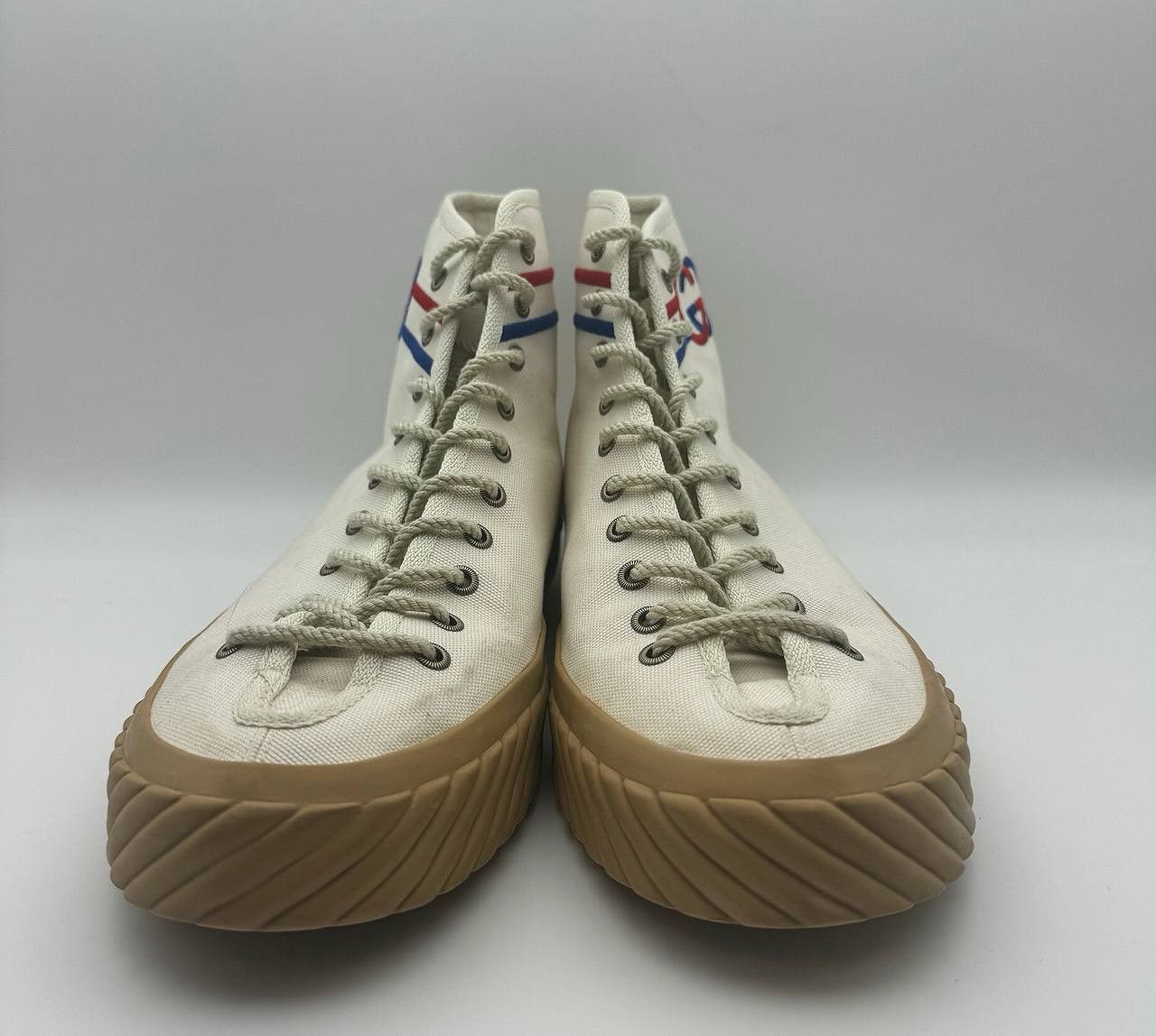 Gucci Gucci Interlocking G White High Top Greg Sneaker 11.5 Size US 11.5 / EU 44-45 - 7 Thumbnail